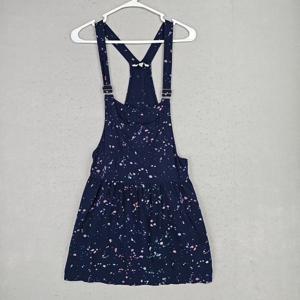 American Eagle Outfitters Navy Paint-Splatter Mini Dress